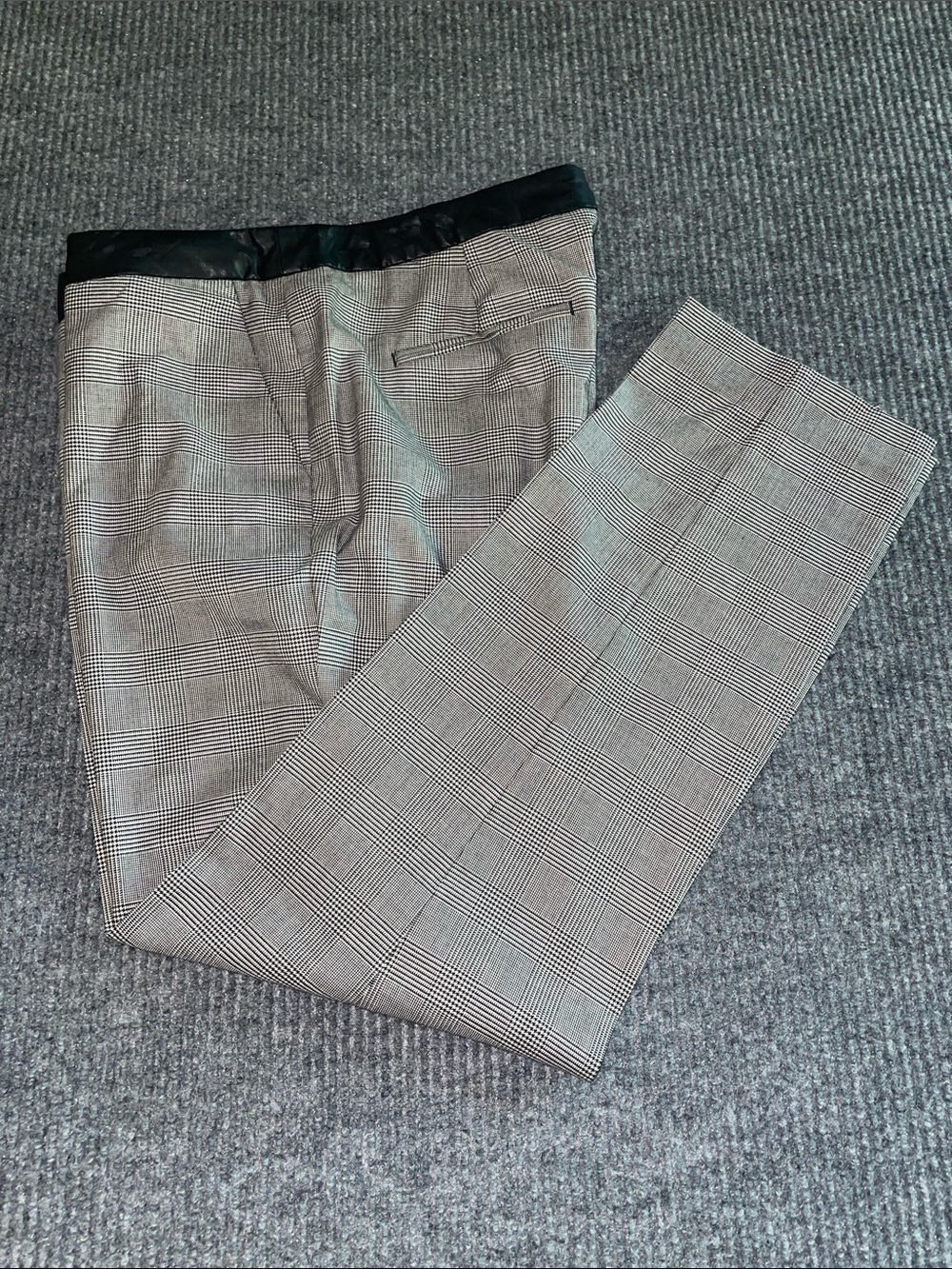 Talbots Signature Glen Plaid Slim Ankle Pants Size 8 Career Stretch